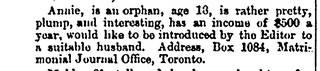 Illustration for article titled Tinder's New, But the Freakout Isn't: Looking for Love in an 1880s Matrimonial JournalÂ